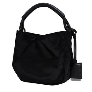 JIL SANDER ジル サンダー アーカイブ サテン レザー ミニ ハンド バッグ カバン 鞄 BAG VINTAGE ビンテージ 古着 ブラック 黒 レディース