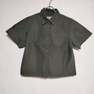 MARGARET HOWELL 578-0152608 HIGH TWIST COTTON CHAMBRAY ブラウス シャツ チャコールグレー マーガレットハウエル 4-0611S 237888