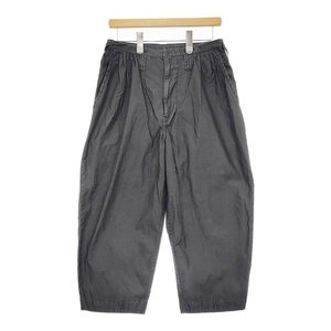 5-0119M♪PORTER CLASSIC POPLIN BEBOP PANTS サイズS 定価39600円 パンツ 24SS チャコールグレー ポータークラシック F98538