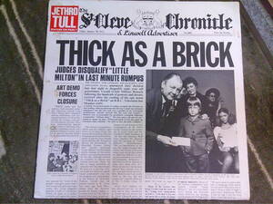 JETHRO TULL[THICK AS A BRICK]VINYL,UK-ORG. 