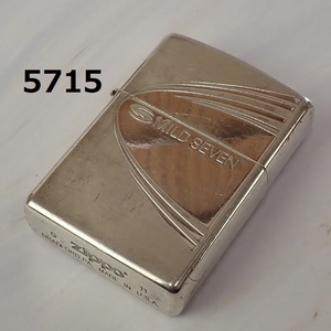 ■AC-5715 ヴィンテージ　ZIPPO ジッポーライター　2011年製　MILD SEVEN 火花OK　20241122