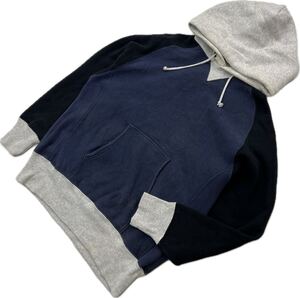 Champion ☆ チャンピオン 単色タグ 復刻 プルオーバー スウェット パーカー ネイビー グレー ネイビー ブラック M アメカジ 古着■DK250