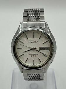 ★ 1円スタート　稼動品　CITIZEN　シチズン　4-790642　7804　COSMOTRON　コスモトロン　GN-4W-S　腕時計　デイデイト　正規ベルト