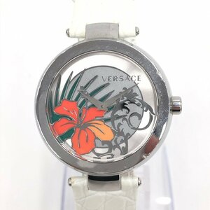 VERSACE ヴェルサーチ 腕時計 R126 0121 不動 箱・ギャラ付き【CGAV3004】