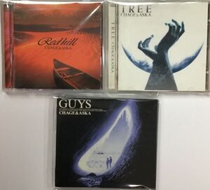 CD3枚まとめて◆CHAGE＆ASKA アルバム セット★送料185円！GUYS（初回）＋TREE＋Red hill