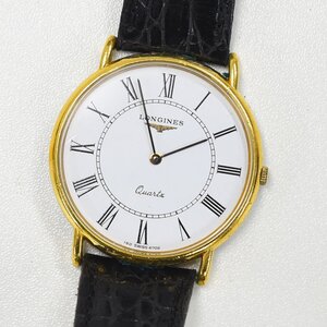 1円 可動品 腕時計 ロンジン LONGINES クォーツ メンズ ホワイト 同梱不可