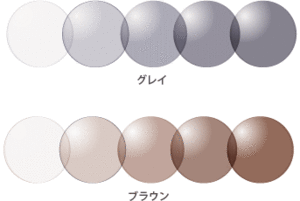 送料無料☆太陽で色が変わる☆調光レンズ2枚組1.55非球面レンズ