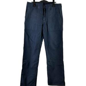 VISVIM(ビズビム) DRILL MIL Wide Pants (navy)