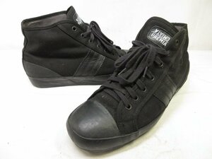 美品 【PREMIATA プレミアータ】 キャンバス スニーカー ハイカット 紳士靴 (メンズ) size6 ブラック ■30MZA5887■