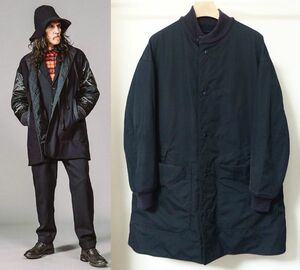 17AW Engineered Garments エンジニアードガーメンツ Liner Jacket Melton/PC Poplin ライナー ジャケット コート XS 紺