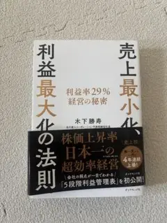 売上最小化、利益最大化の法則 利益率29%経営の秘密