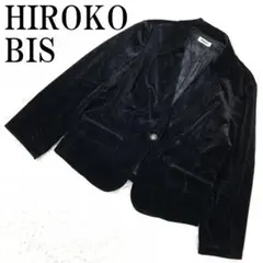 HIROKO BIS ヒロコビス ベロアジャケット ブラック15AB B8901