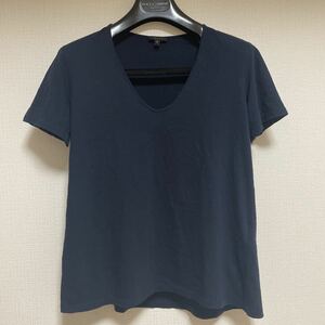 theory☆セオリー 紺 半袖 Tシャツ S 美品 綿100％ ネイビー カットソー