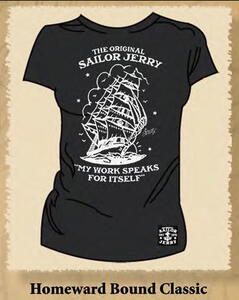 ★セーラー ジェリー Tシャツ Sailor Jerry Homebound Ladys - S タトゥー 帆船