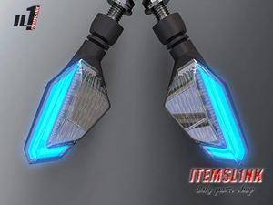 送料安！LK5-21BL LED ウインカー ポジション付 モンキー125 JB02 グロム MSX125 JC/61/75 CB125T CBF125 CBR125R NSR50 NSR80 汎用