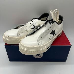 【23.5cm】Dead Stock Converse One Star Ox White Black コンバース ワンスター ホワイト ミッドナイト 日本製 ALLSTARロゴ 0203