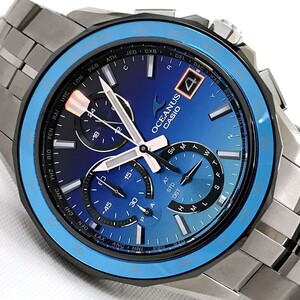 限定1500本 超美品 CASIO カシオ OCEANUS オシアナス マンタ 腕時計 OCW-S7000A-2A 電波ソーラー Bluetooth チタン モバイルリンク 動作OK