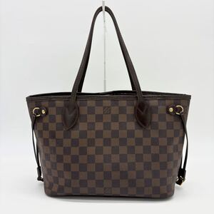 LOUIS VUITTON ルイヴィトン ネヴァーフルPM N51109 ダミエ トートバッグ エベヌ ブラウン 茶色 レディース ハンドバッグ 肩がけ 手提げ