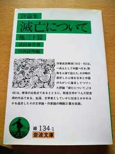 評論集　滅亡について他三十篇　武田泰淳著　川西政明編　岩波文庫　緑134