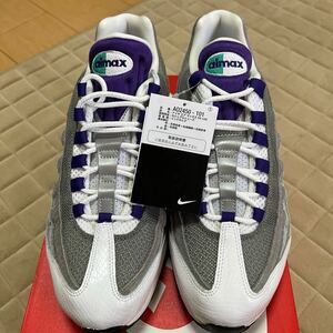 未使用 保管品　NIKE ナイキ AIRMAX 95 LV8 グレー×パープル 28cm US10 スニーカー