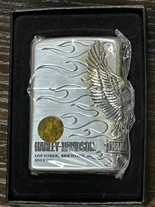 zippo HARLEY-DAVIDSON ハーレーダビッドソン 2012年製 SINCE 1903 立体メタル LIVE TO RIDE ケース 保証書