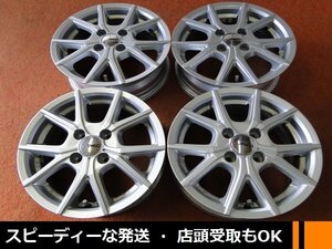 ★☆ CLIMATE TANGO 程度良です ★☆ 14×5.5J +43 PCD100/4H 4本 ヴィッツ デミオ ノート コンパクトカー ★迅速発送 店頭受け取り可