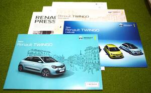 RENAULT　TWINGO 本体カタログ（2016年7月）　アクセサリーカタログ他6点セット