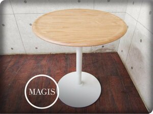 ■展示品■未使用品■MAGIS/マジス■PIPE TABLE φ66■Jasper Morrison/TV1020 white5107/lightbeech7009/テーブル/203,500円/yykn960m