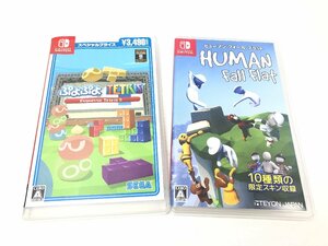 2枚セット 任天堂 Nintendo Switch ニンテンドースイッチ HUMAN FALL FLAT ヒューマン フォール フラット ぷよぷよ TETRIS ソフト Y10054S