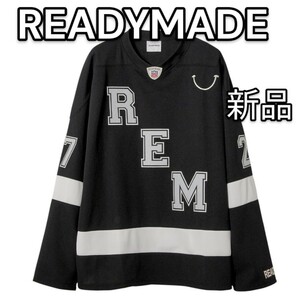 READYMADE GAME SHIRT SMILE レディメイド ゲームシャツ ホッケーシャツ スマイル ブラック 