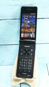 docomo Panasonic P-smart ケータイ P-01J ブラック 本体 白ロム [訳あり] SIMロック解除済み SIMフリー 154747