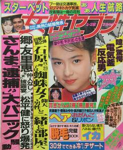 週刊女性セブン 1987年(昭和62年)5月28日号●郷ひろみ二谷友里恵挙式/スターレトロ写真館/石原真理子/古手川祐子 [管A-40]