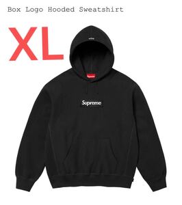 【新品未使用】 2024aw Supreme Box Logo Hooded Sweatshirt Black シュプリーム ボックスロゴ パーカー ブラック size XL 