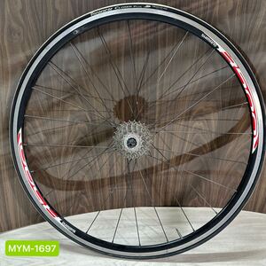 MYM-1697 激安 ロードバイク　自転車パーツ ホイール リム SHIMANO 622×15C CS-6600 WH-R500 後輪 中古現状品