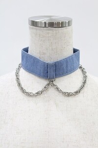 LAND by MILKBOY / CHAIN CHOKER 青 H-24-12-10-010-MB-AC-KB-ZH