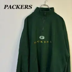 PACKERS グリーンベイ・パッカーズ トレーナー 緑 ハーフジップ