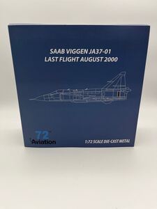 ◎ 1/72 サーブ ビゲン JA37 AF 01 F21Wing Last Flight 2000年8月 AV7242007 完成品 模型 デルタ翼 戦闘機