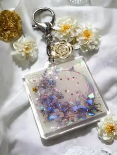 【春物SALE】【月花】キーホルダー　バッグチャーム