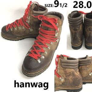 80s-90s?/Vintage★ハンワグ/hanwag★本革/レザー/トレッキング/マウンテンブーツ【9.5/28.0/茶】重登山靴/Leather/Boots/shoes◆pZ-218