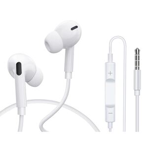 イヤホン 有線イヤホン マイク付き 3.5mm イヤホンマイク ノイズキャンセリング HiFi 重低音 軽量 通話対応 音量調整 高遮音性