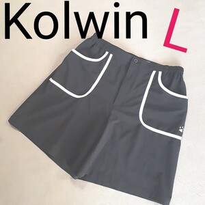 【超美品】Kolwin　コルウィン　 ゴルフ ショートパンツ ハーフパンツ　前後ポケット　レディースL