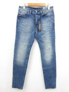 未使用品【ディーゼル DIESEL】081AQ BUSTER ダメージ加工 デニム パンツ (メンズ) size30 インディゴブルー系 伊製 ◯35MPA2625◯