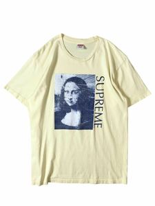 (D) SUPREME シュプリーム モナリザ 半袖 Tシャツ L イエロー (ma)