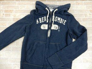 未使用品! Abercrombie & Fitch/アバクロ ヴィンテージ加工 フード ジップアップパーカー Mサイズ 【1358y2】