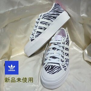 新品未使用◆送料無料●24.5cm アディダス ADIDAS WMNS NIZZA PLATFORM ZEBRA/ゼブラ柄/レディーススニーカー