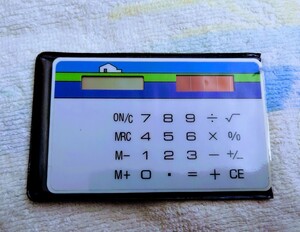 昭和レトロ カード型ソーラー電卓