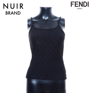 フェンディ FENDI 半袖Ｔシャツ ズッカ 総柄 Size:38 ブラック