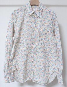 Engineered Garments エンジニアードガーメンツ Tab Collar Shirt Printed Floral タブカラー シャツ S 花柄