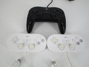 ニンテンドー　 Wii　Pro　　 コントローラー 　 ゲーム　　機周辺機器 　まとめて　3点セット　　現状品　（池　WP08