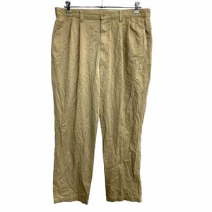 DOCKERS チノパン W40 ドッカーズ タックパンツ ビッグサイズ ベージュ コットン 古着卸 アメリカ仕入 2406-288